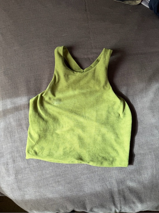 Beyond Yoga Tops - Beyond Yoga Lime Green High Neck Crop Tank